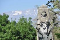 Santiago, capital do Chile, em frente ao Museu de Bellas Artes